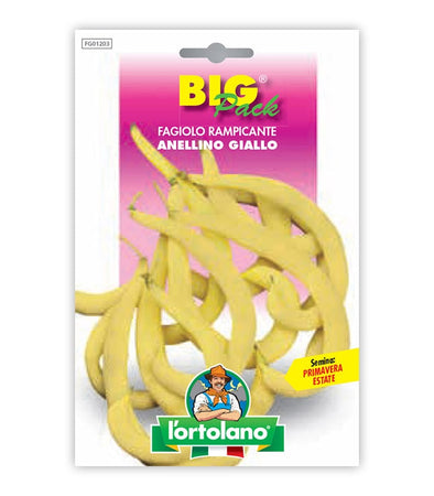 Garden seeds - Climbing bean yellow ring black seed